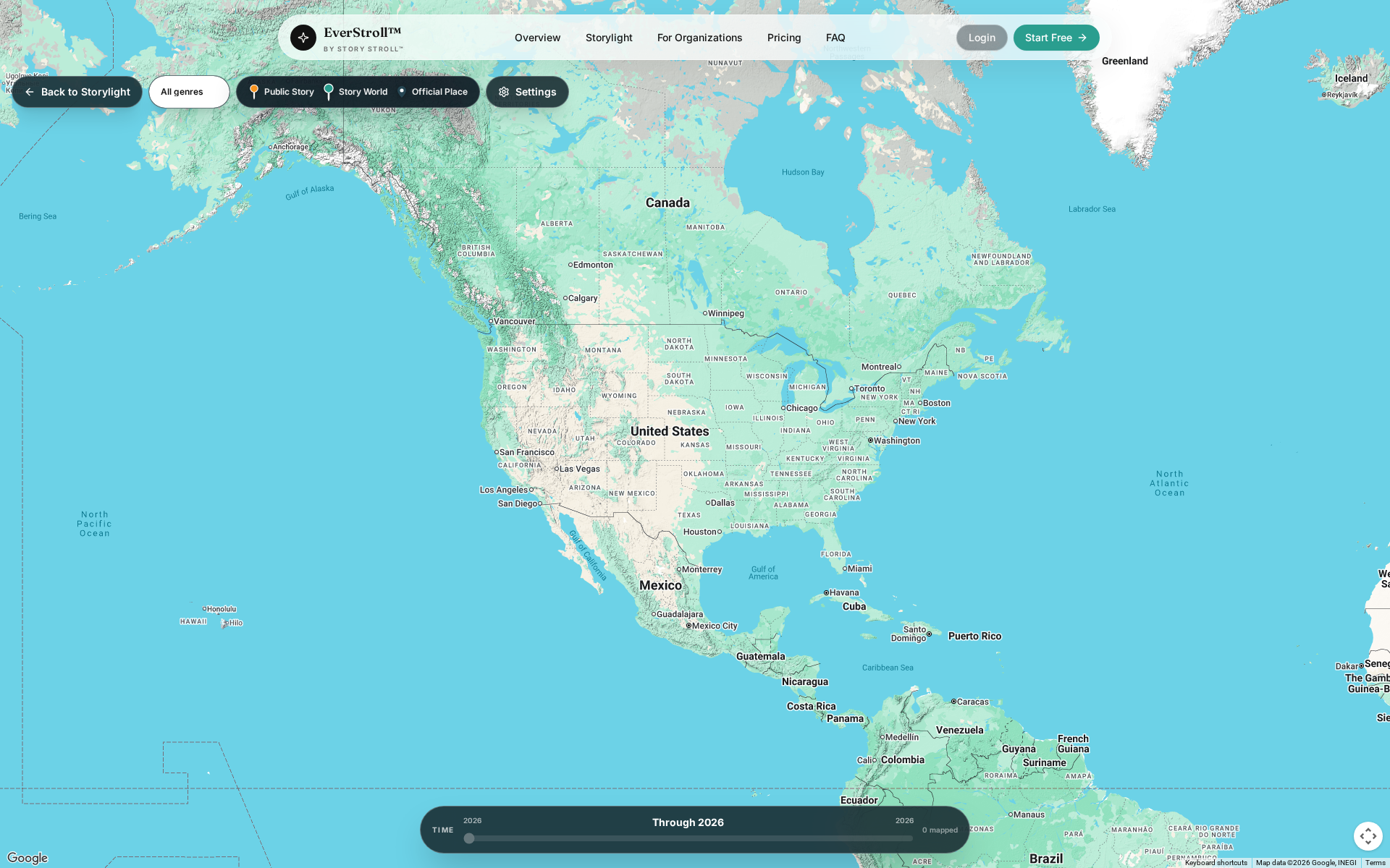 EverStroll Story Map for organizations